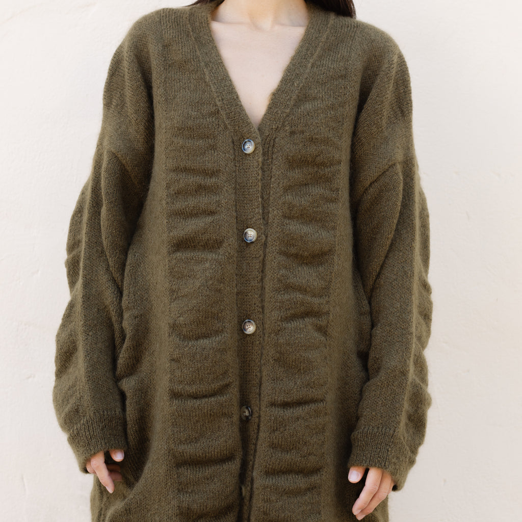 Waterfall Cardigan - Dk. Olive