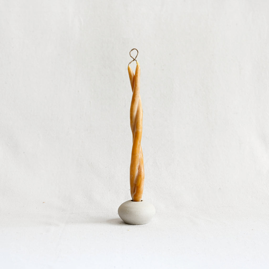 Beeswax Taper Candles - Wavy, Twisted, and Groove