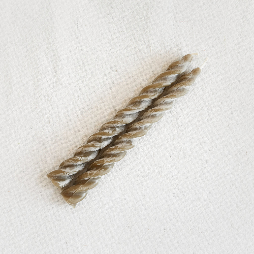 Spiral Tapered Beeswax Candle