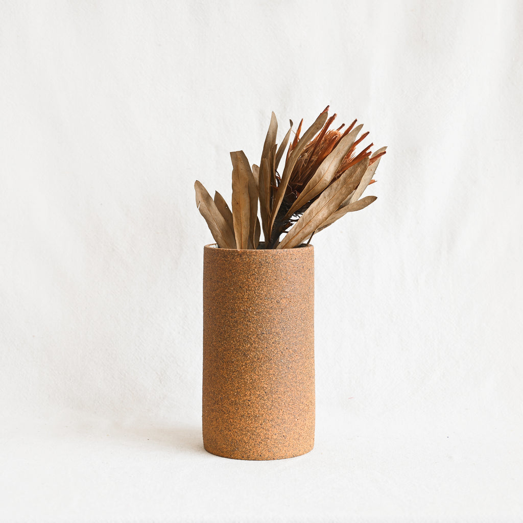 Tawa Vase - Raw Sandstone 4x8