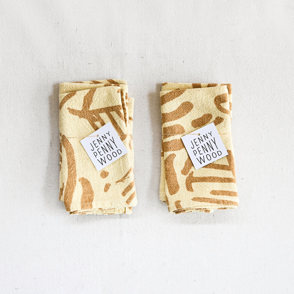 Everyday Napkins - Fold - Gold/Butterscotch