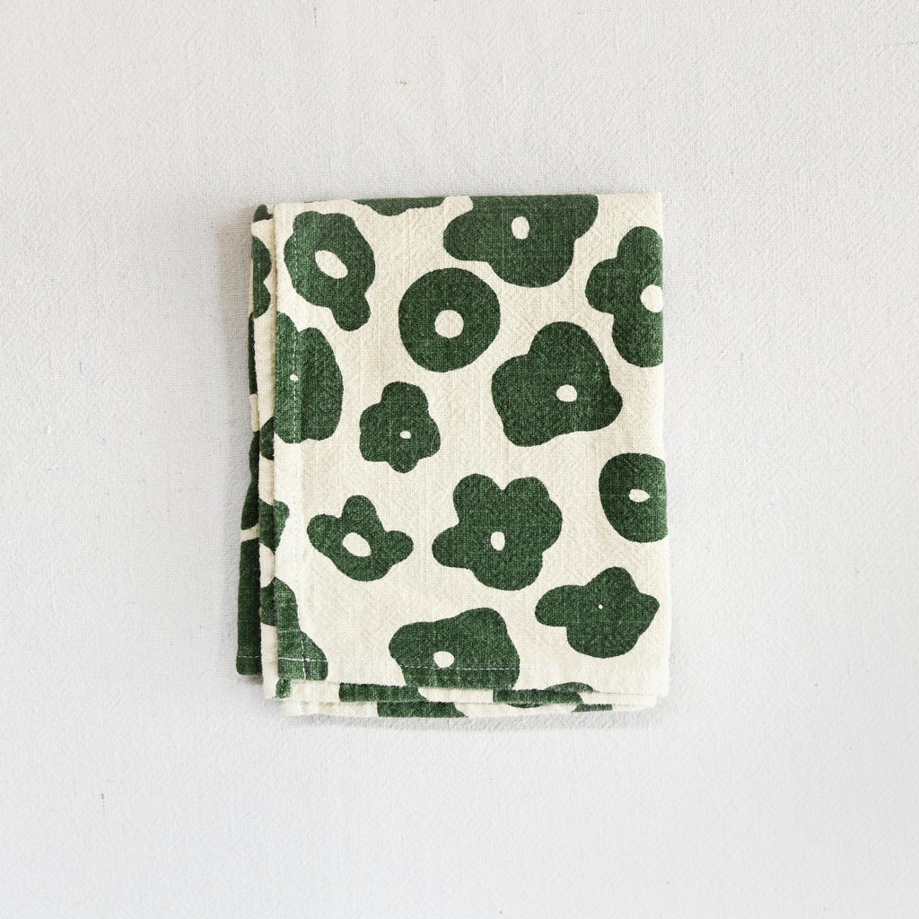 Textured Tea Towel - Celeste - Grass - Natural