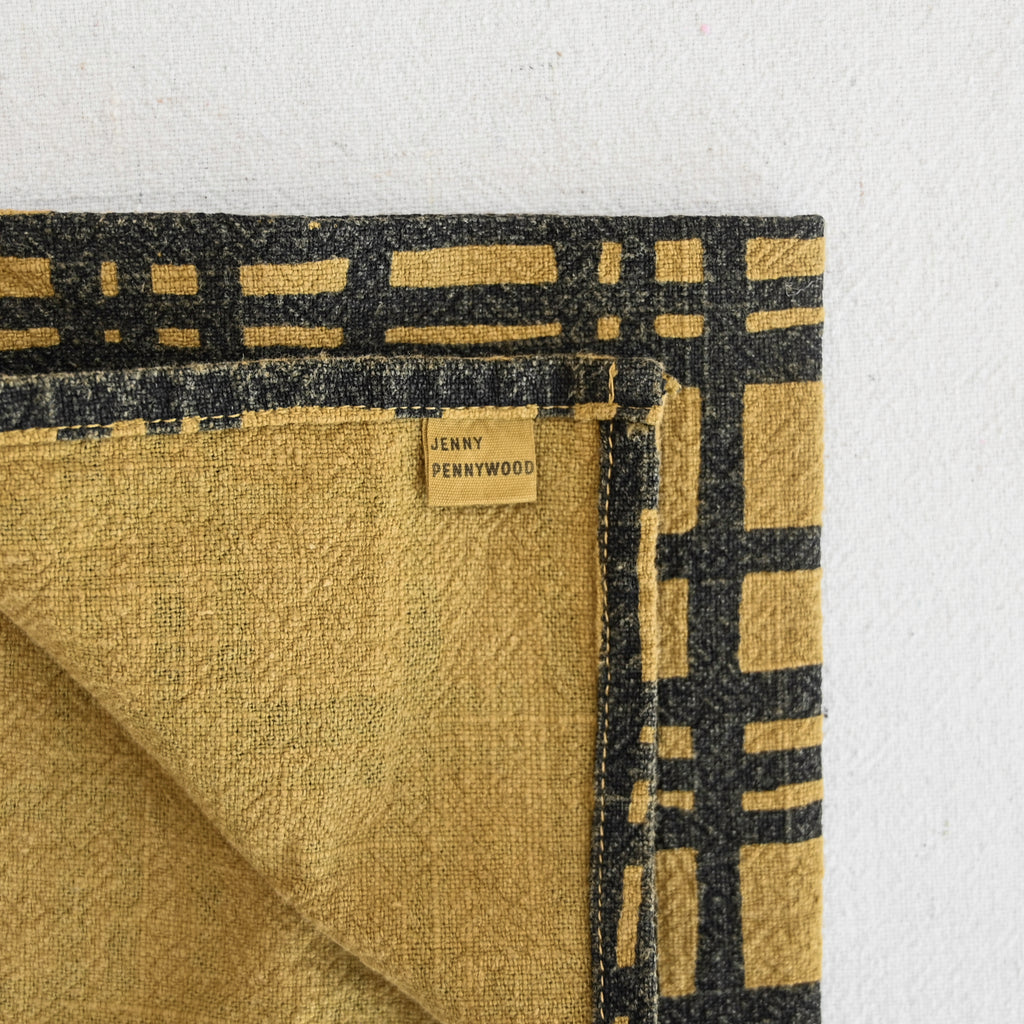 Tea Towel - Darby - Midnight / Raw Sienna