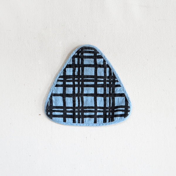 Triangle Potholder - Darby - Midnight/Steele Blue