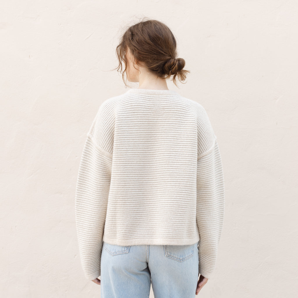 Ottoman Crewneck - Alabaster/Carrara