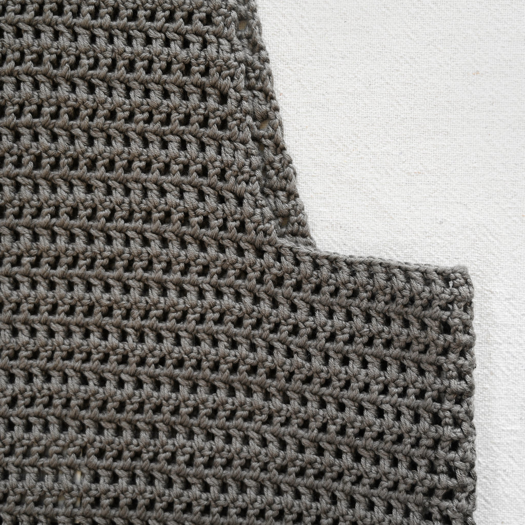 Crochet Net Pouch - Rock
