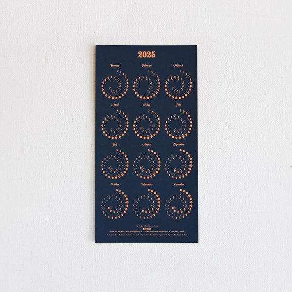 2025 Moon Calendar - Night Sky/Copper