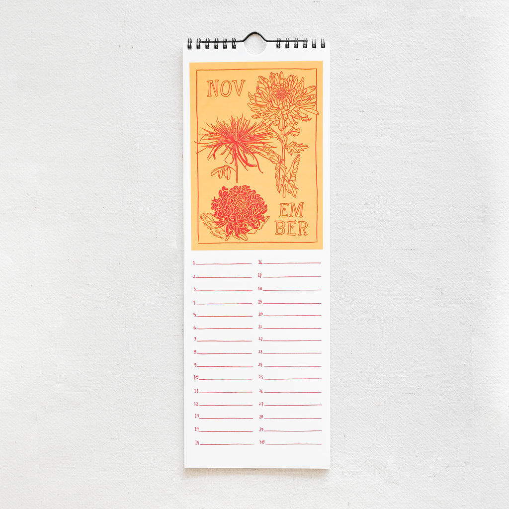 Perennial Birth Month Flower Calendar