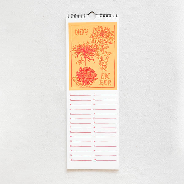 Perennial Birth Month Flower Calendar