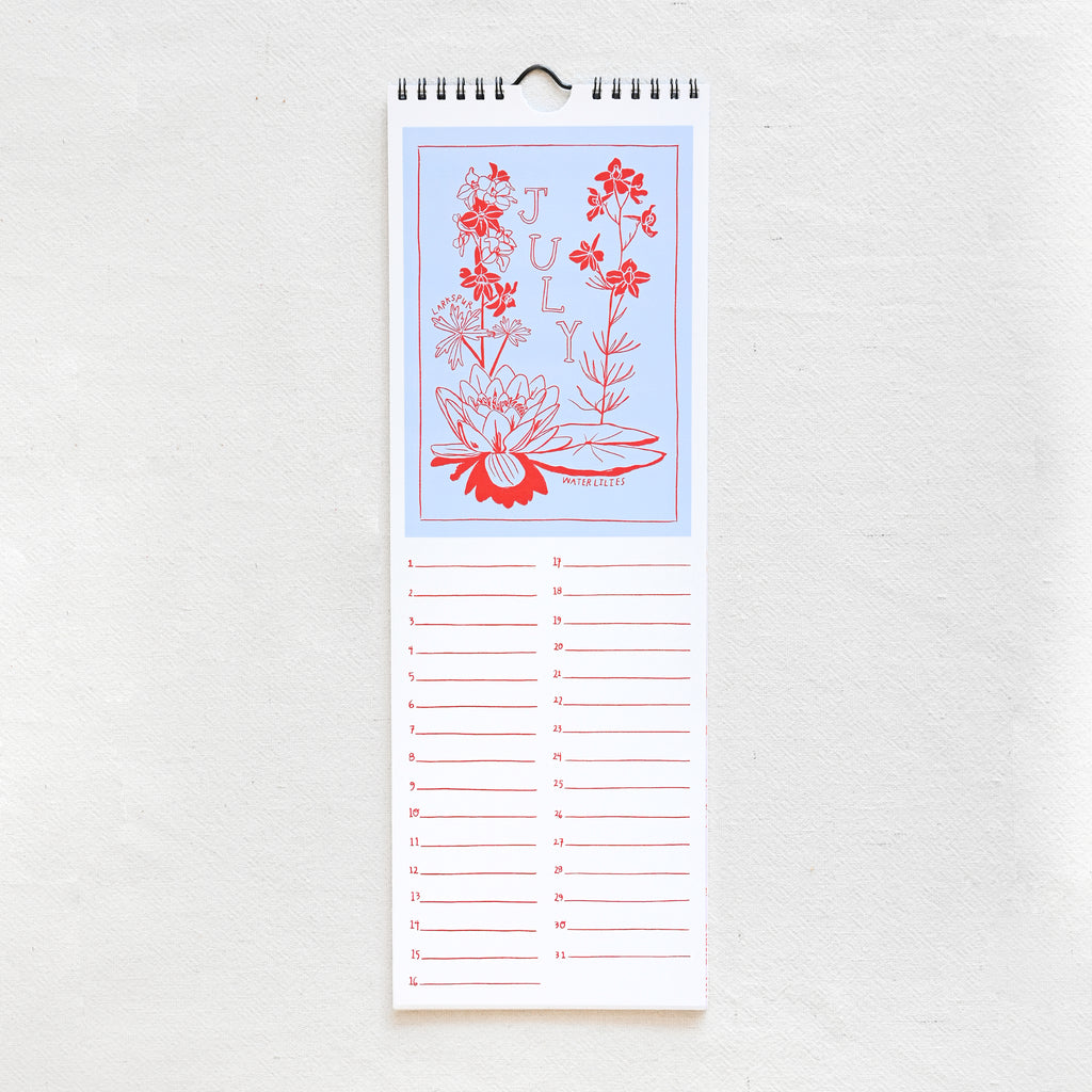 Perennial Birth Month Flower Calendar