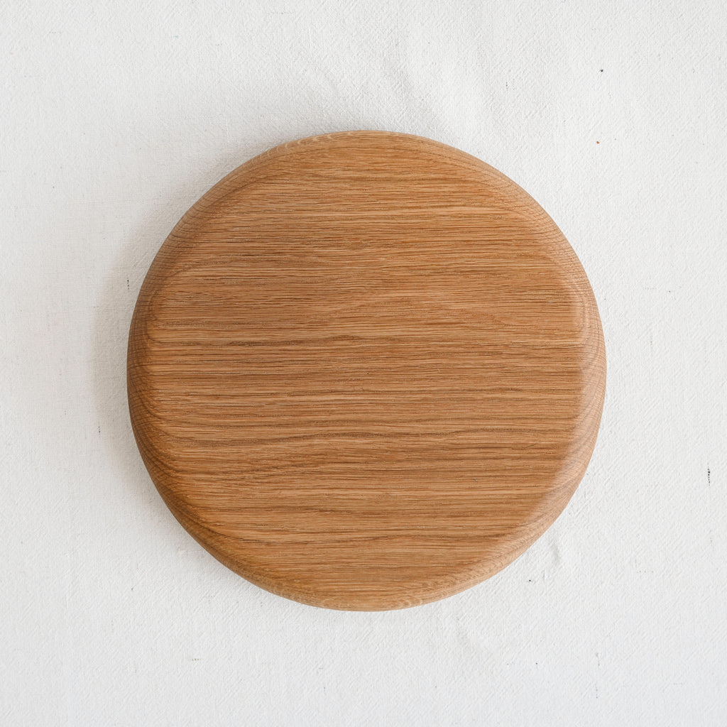 White Oak Rounded Circle Cutting Board
