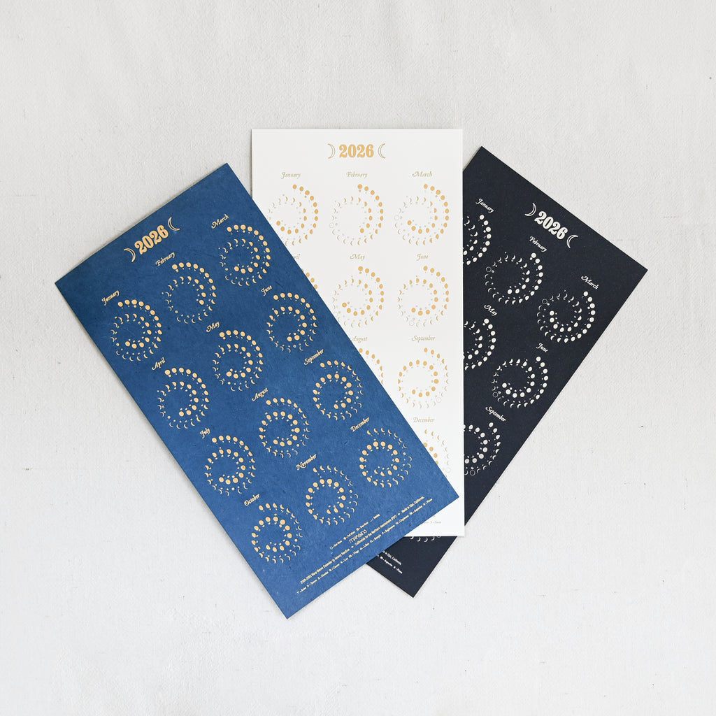 2026 Plantable Wildflower Calendar - Eclipse Blue/Gold/Moonlight