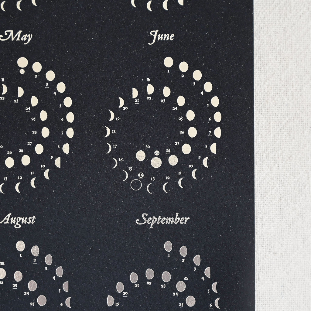 2026 Moon Calendar - Night Sky/Silver