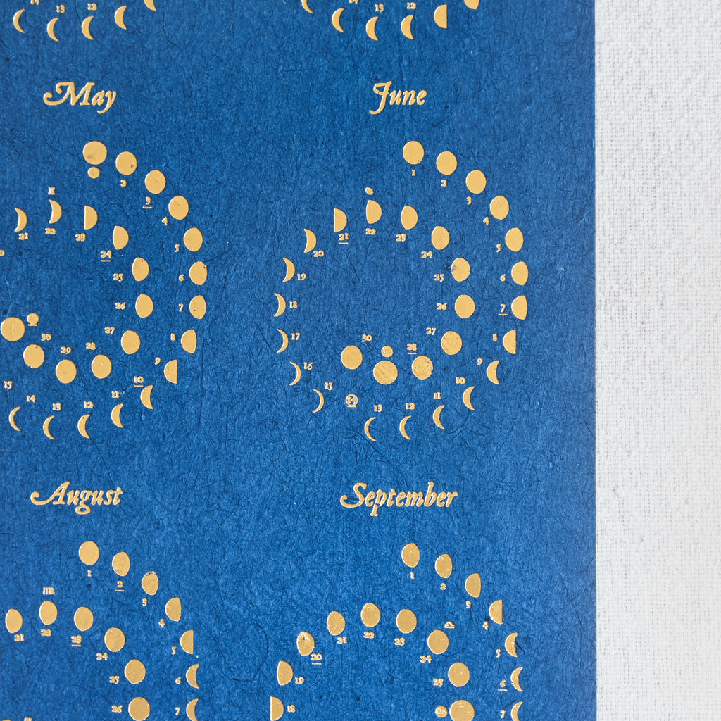 2026 Plantable Wildflower Calendar - Eclipse Blue/Gold/Moonlight