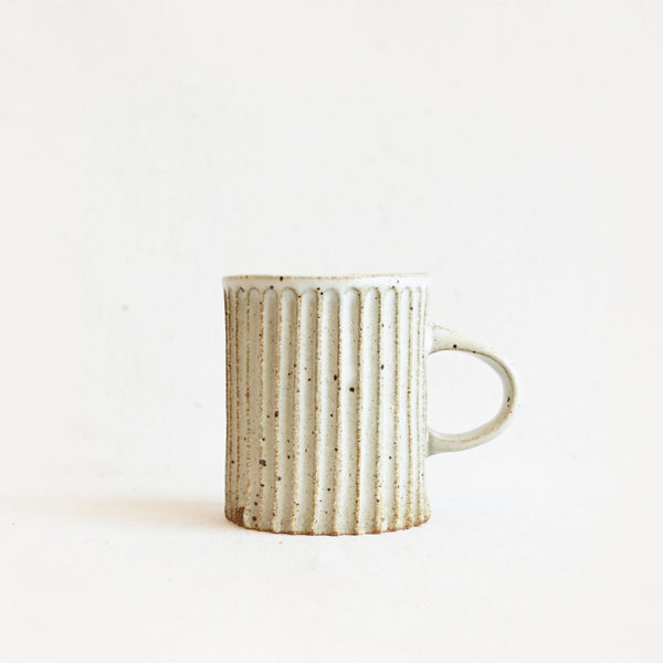 Carved Mug - White Speckle