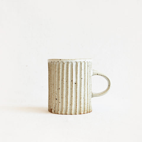 Carved Mug - White Speckle