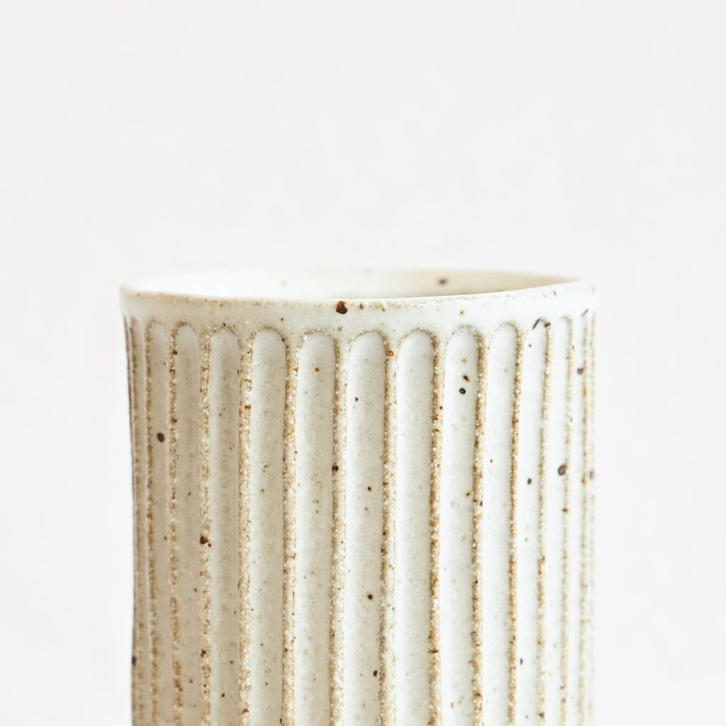Carved Mug - White Speckle