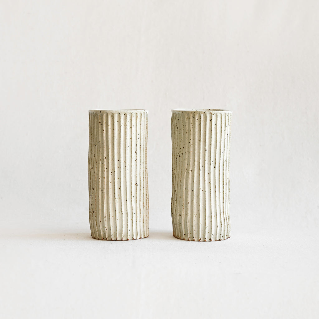 Column Vase - White