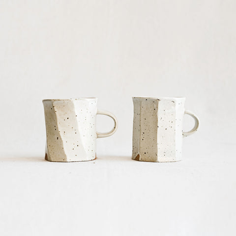 Facet Mug - White