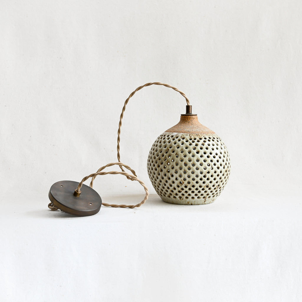 Heather Levine Hanging Lamp - XS - Dots