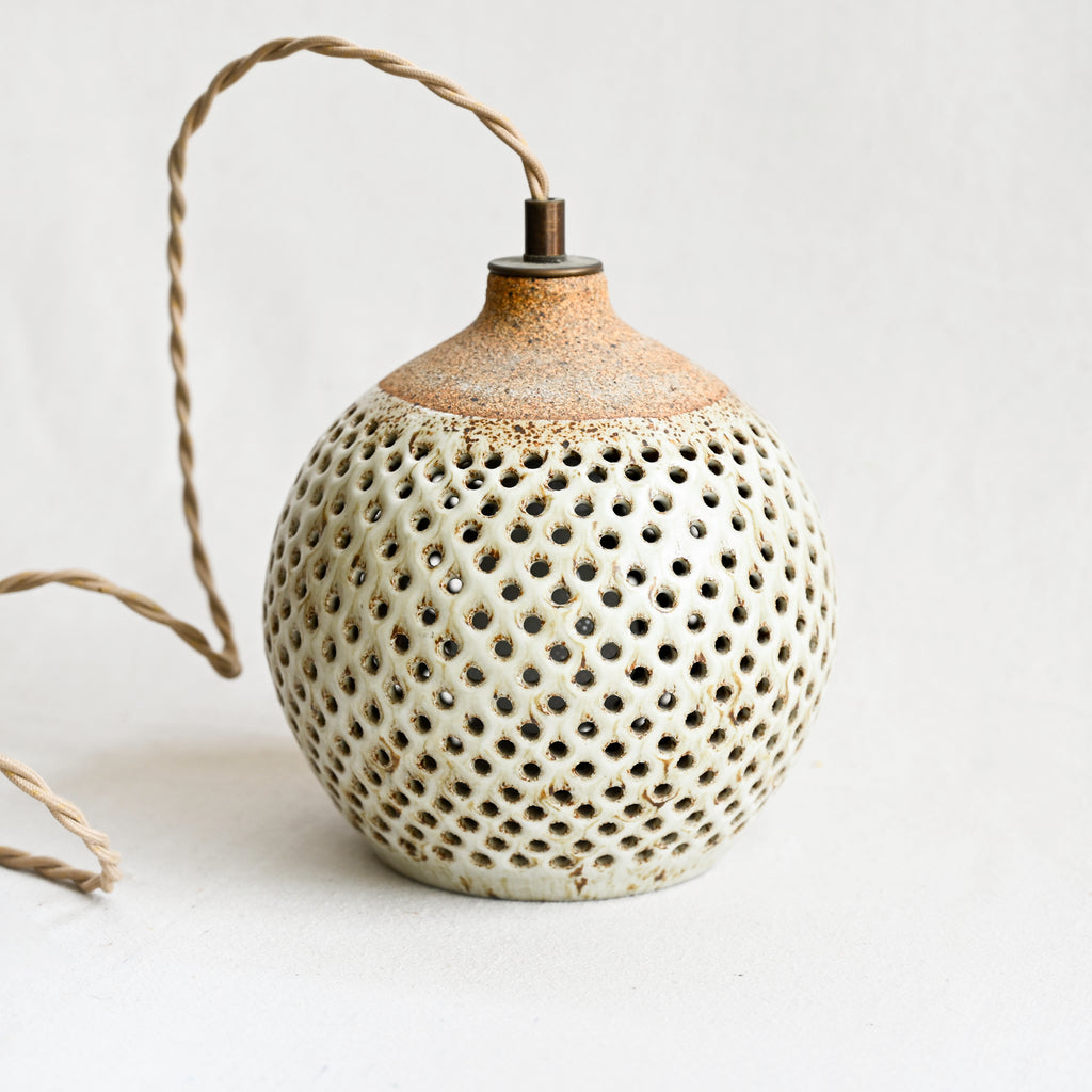 Heather Levine Hanging Lamp - XS - Dots