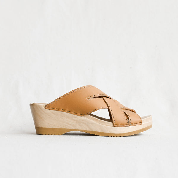 No.6 Basket Clog on Mid Wedge - Desert