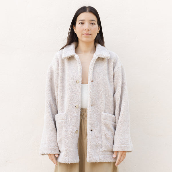 Sherpa Coat - Oatmeal