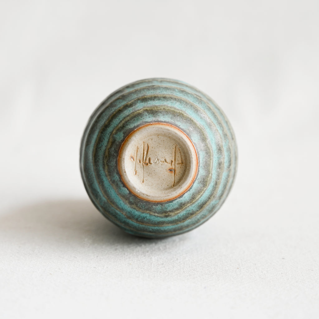 Small Turquoise Weed Pot