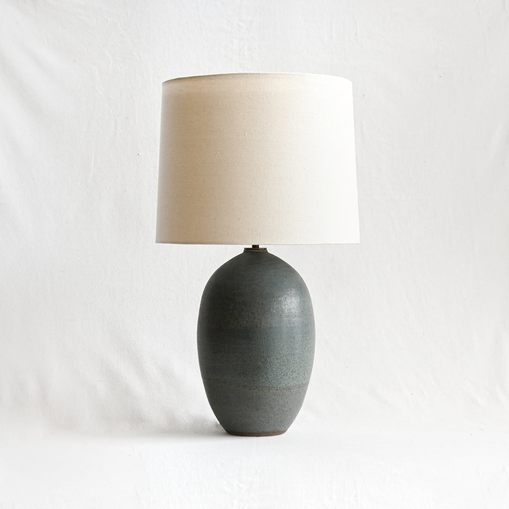 Large Oval Lamp - Lake Blue