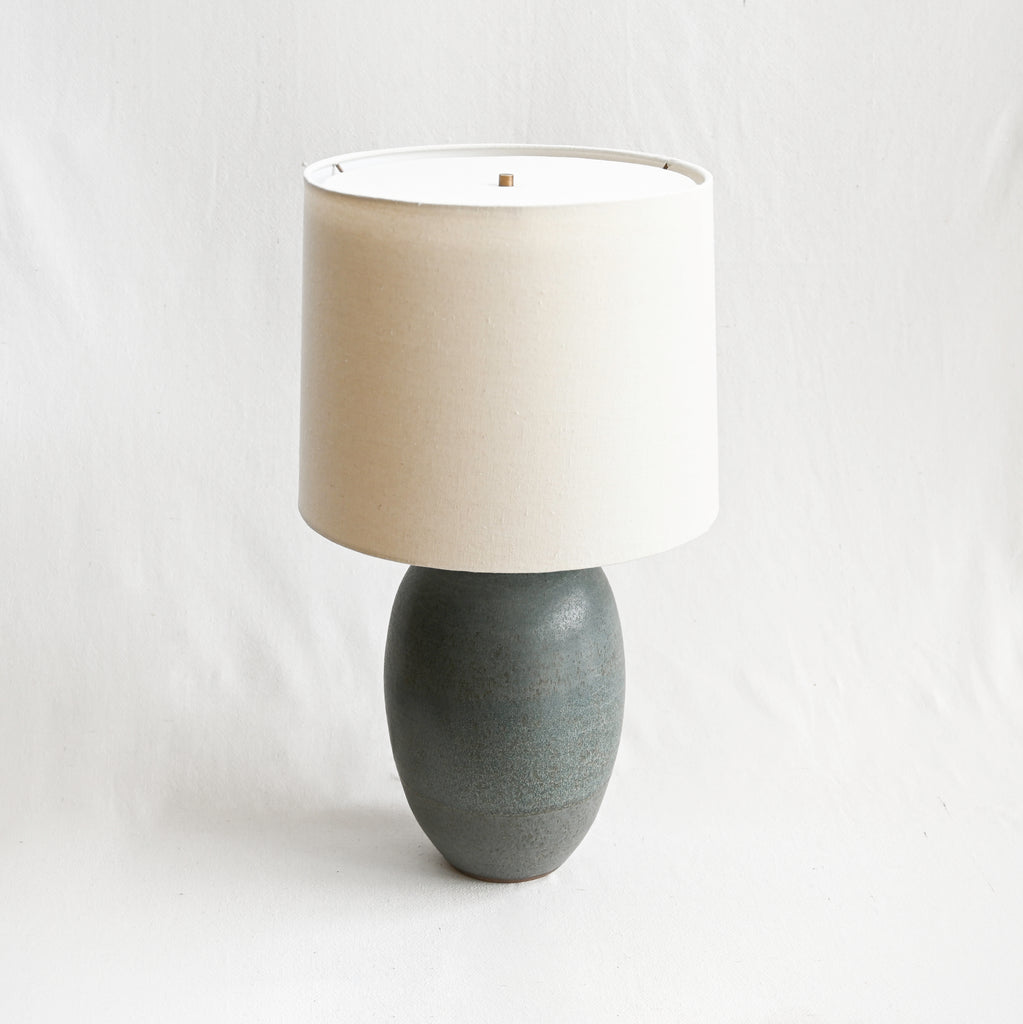 Large Oval Lamp - Lake Blue