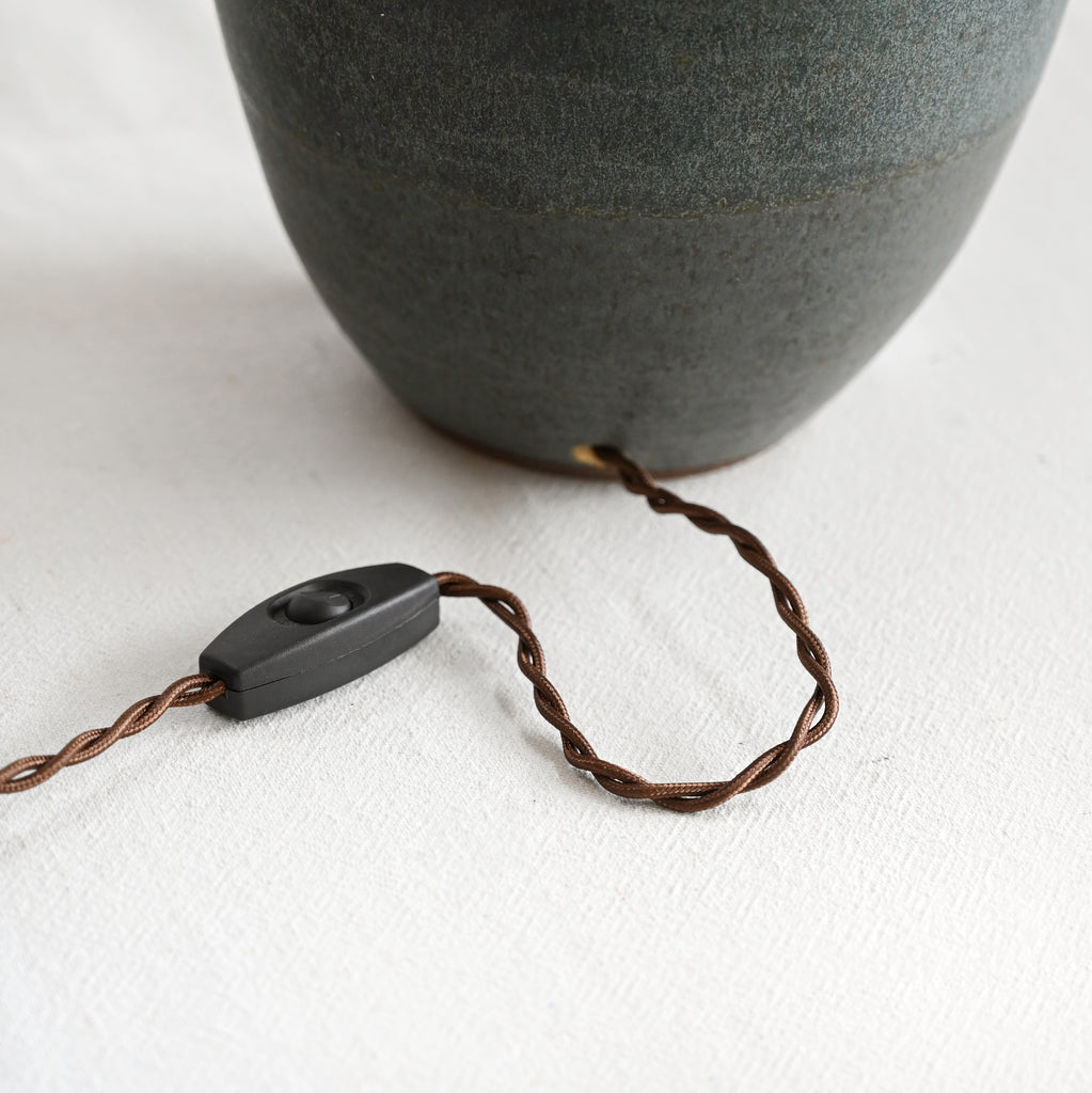 Large Oval Lamp - Lake Blue