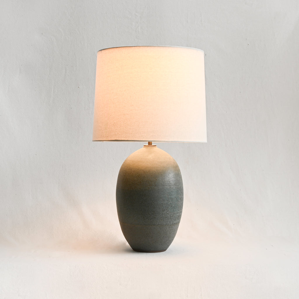 Large Oval Lamp - Lake Blue