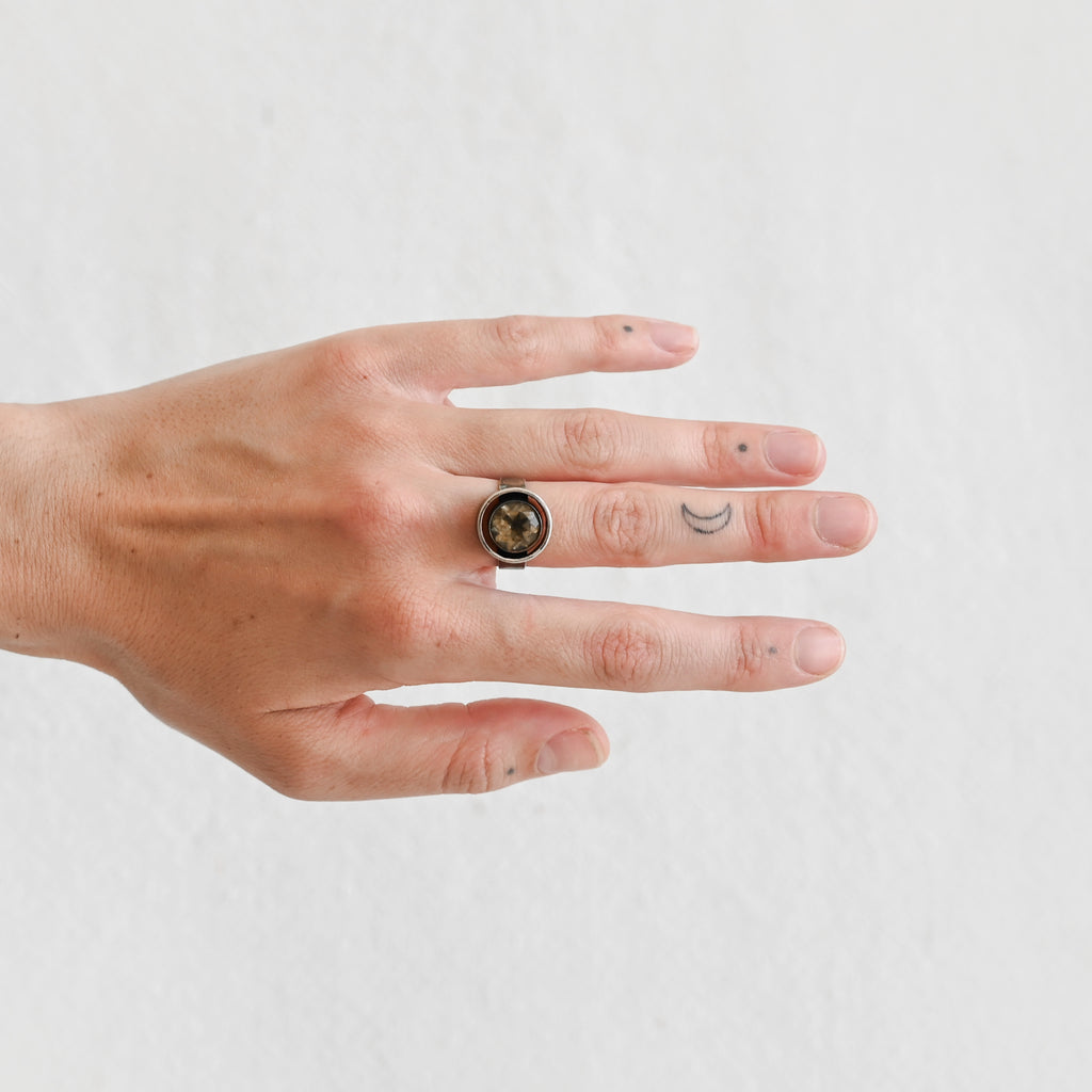 Vintage Citrine and Sterling Ring
