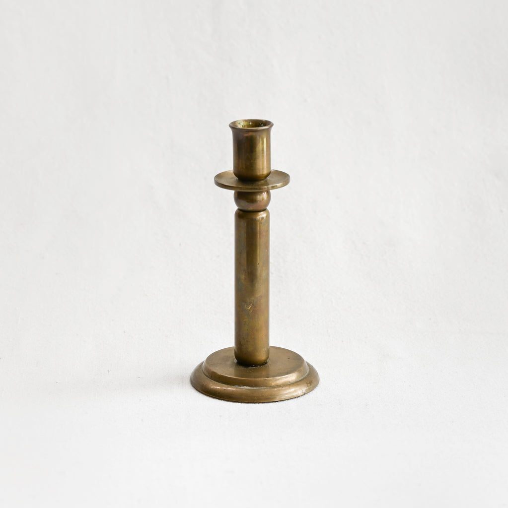 Vintage Brass Candlesticks - Pair