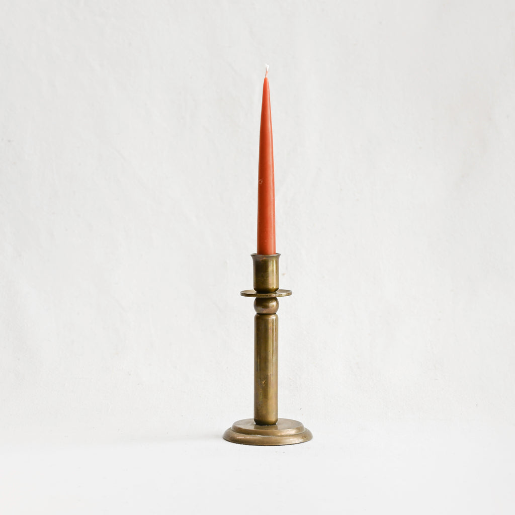 Vintage Brass Candlesticks - Pair