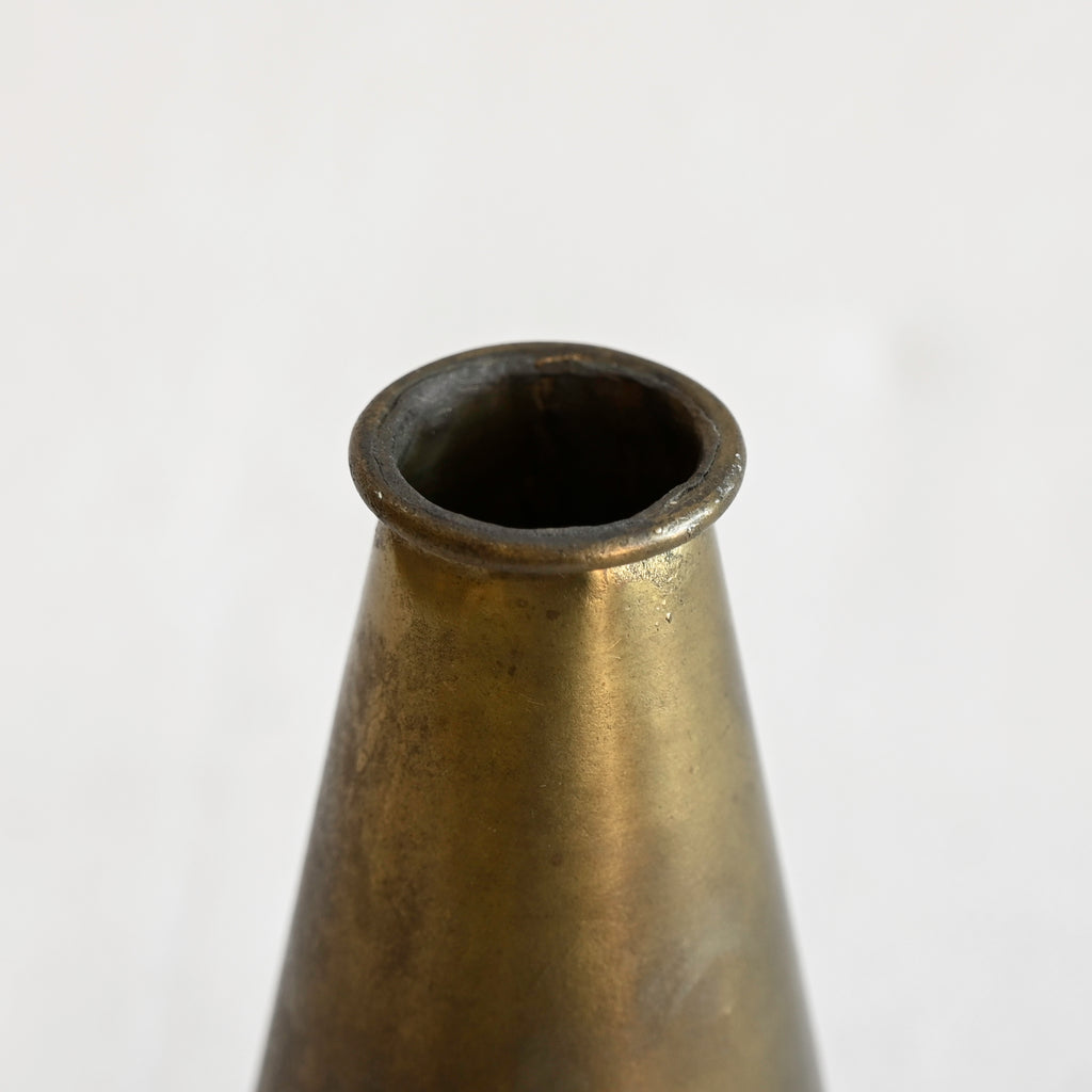 Brass Etched Vase