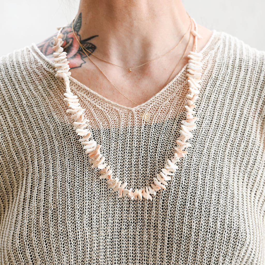 Vintage Pink Birds Necklace