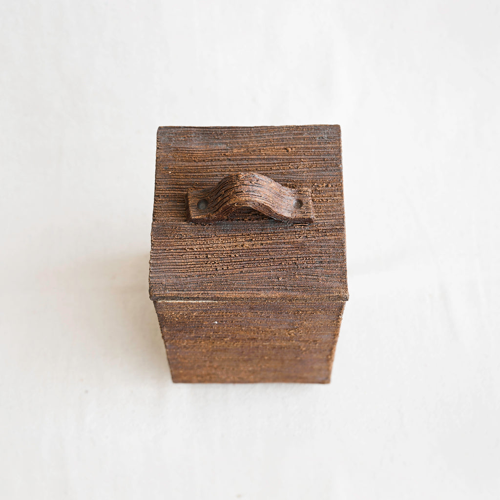 Vintage Tall Lidded Ceramic Box