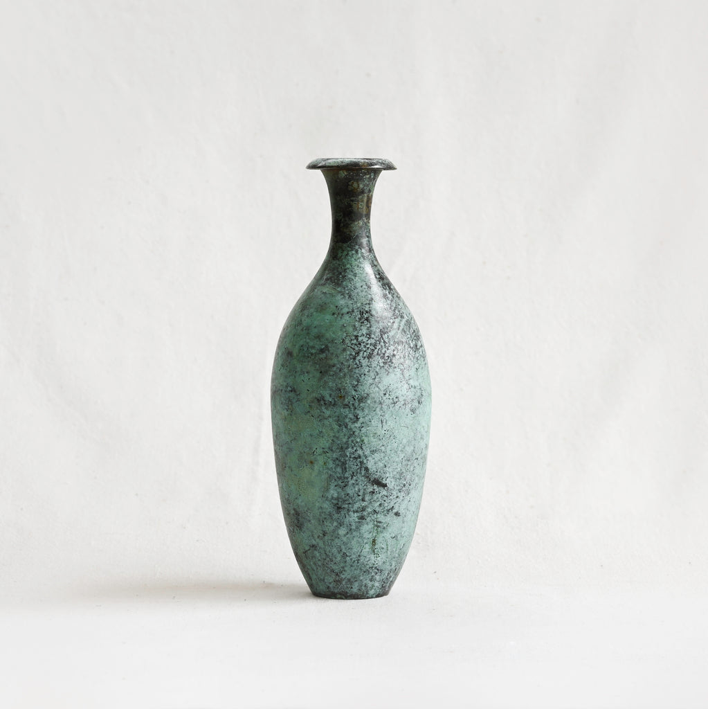Vintage Patinated Metal Vase