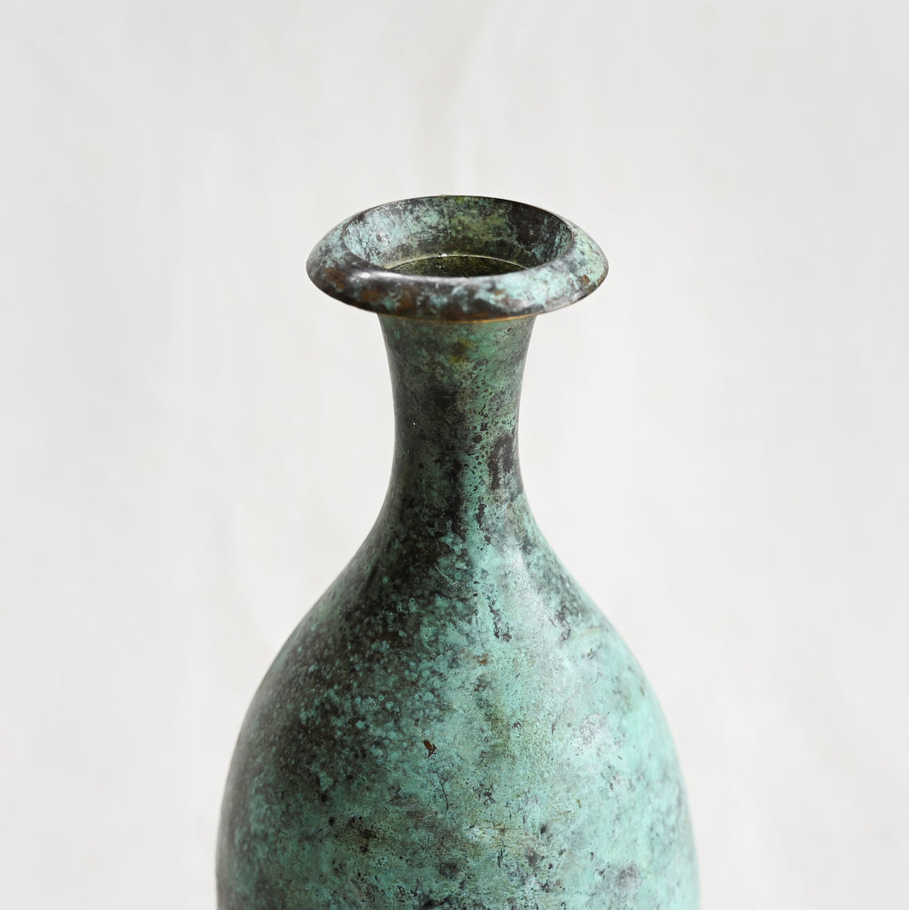 Vintage Patinated Metal Vase