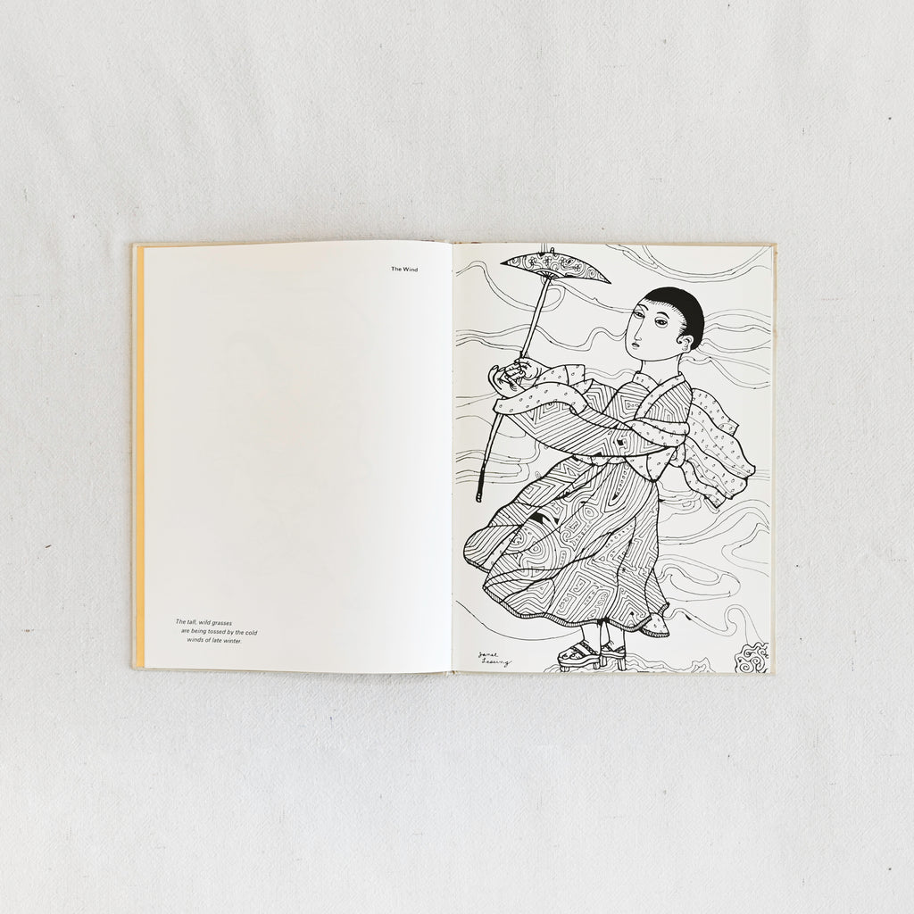 Vintage Drawing and Haiku Book