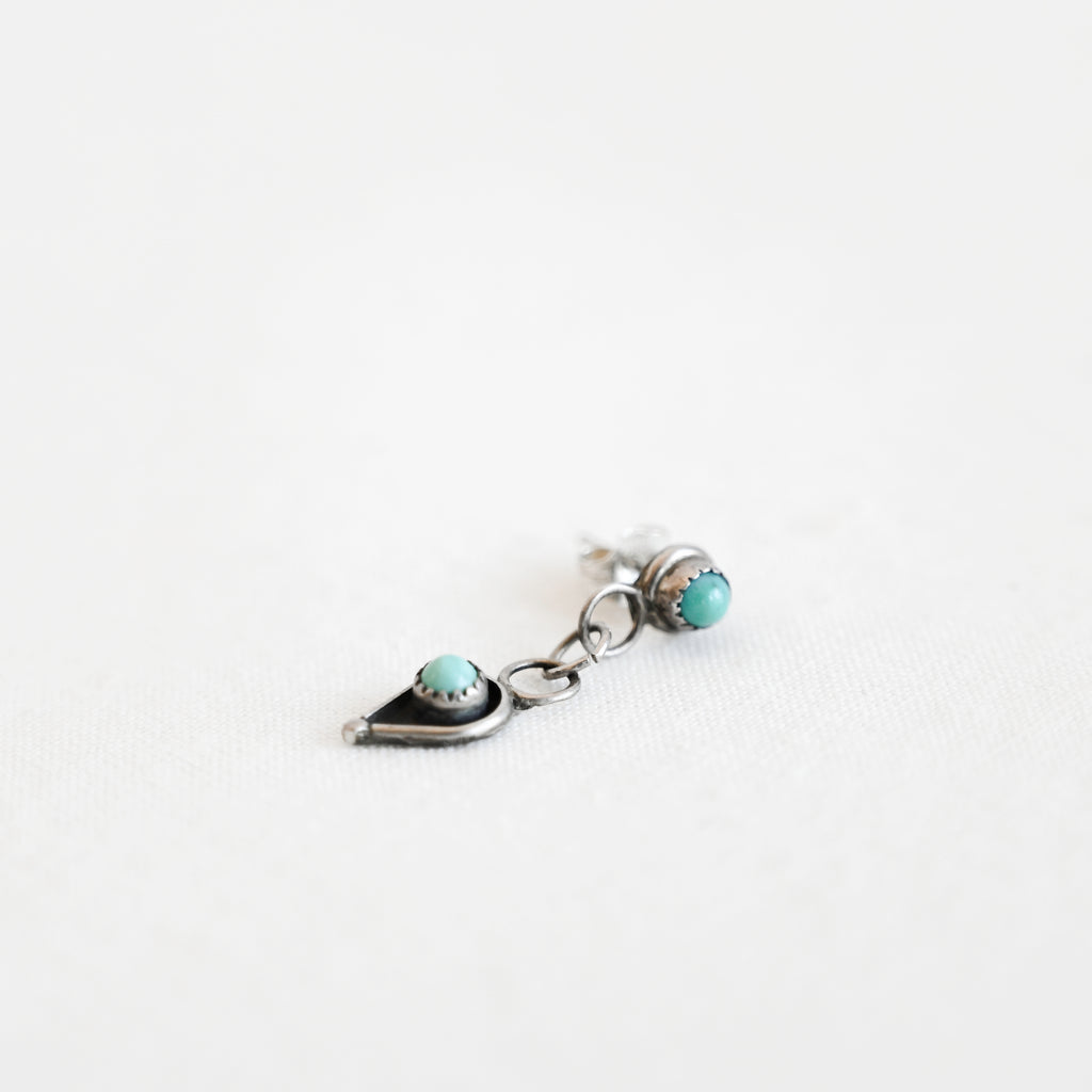 Vintage Turquoise Chain Earrings