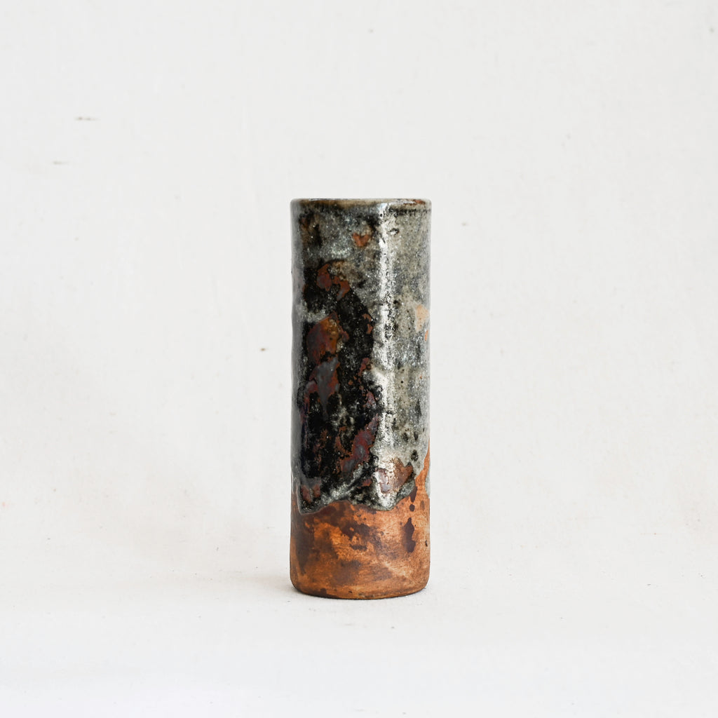 Vintage Ceramic Tall Cylinder Vase