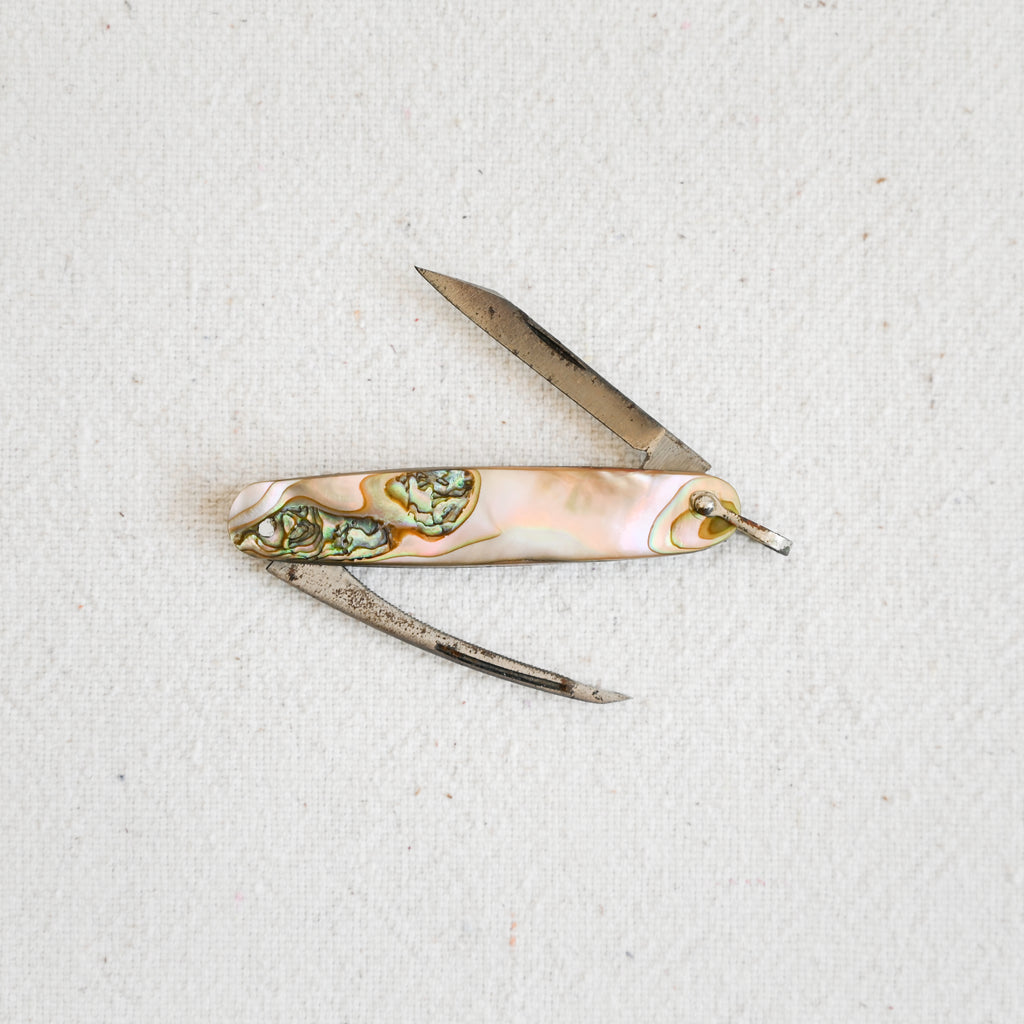 Vintage Abalone Knife Pendant