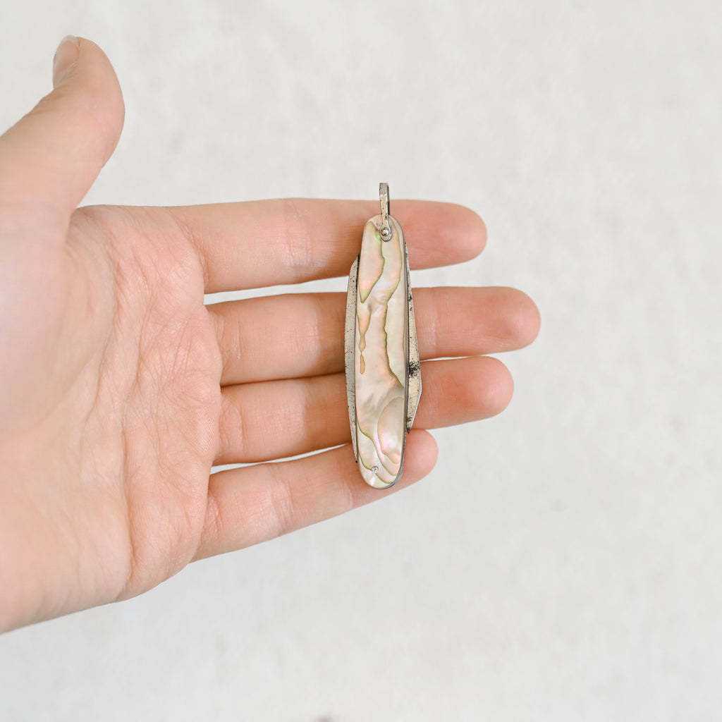 Vintage Abalone Knife Pendant