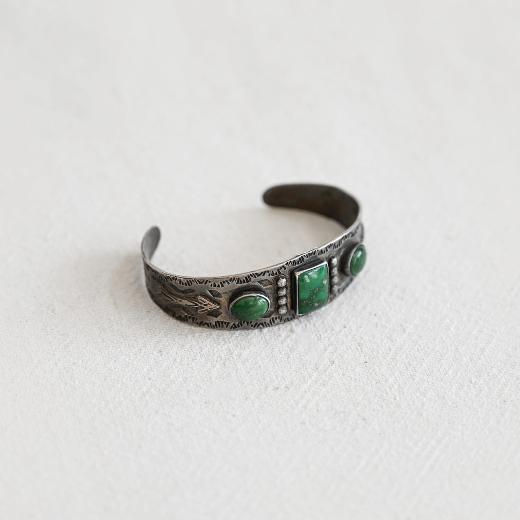 Vintage Navajo Turquoise Cuff