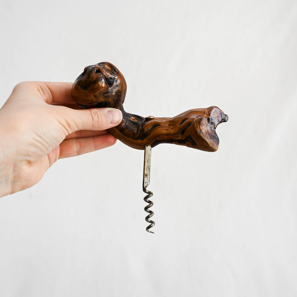 Vintage Wood Corkscrew