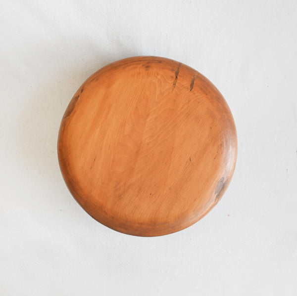Oversized Vintage Wood Lidded Container