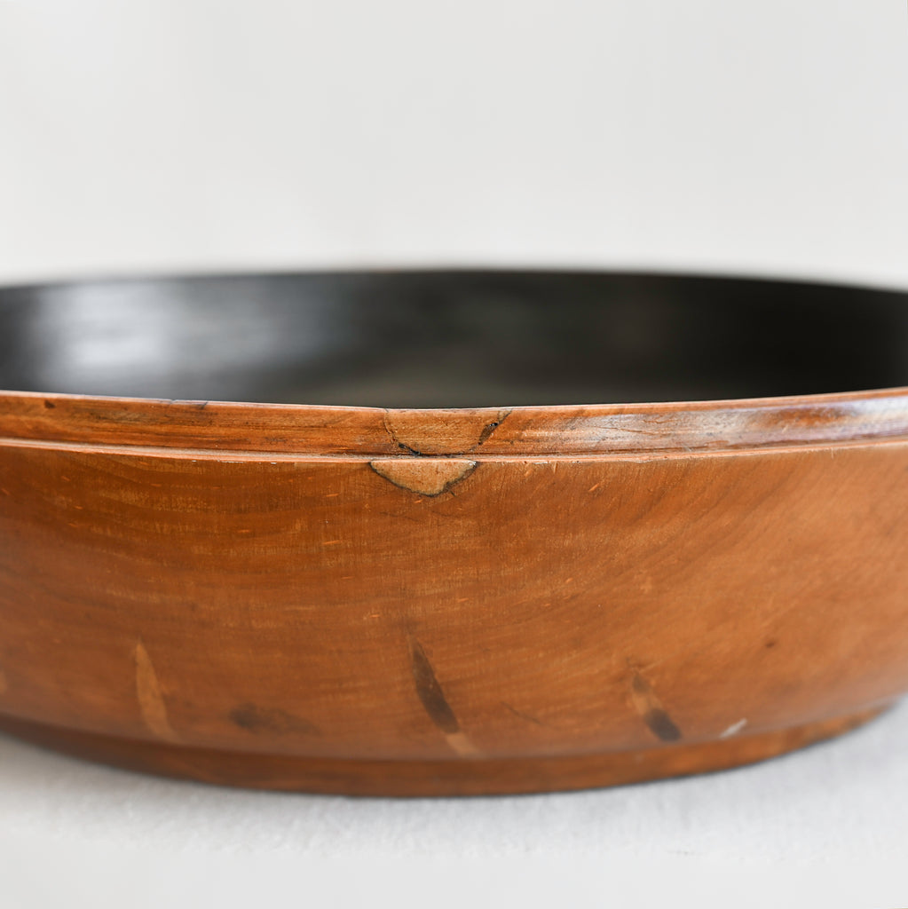 Oversized Vintage Wood Lidded Container