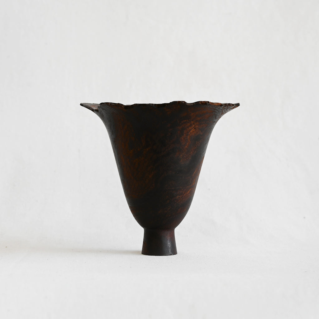 Vintage Burlwood Vase
